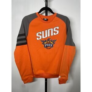 ADIDAS NBA Phoenix Suns Crew Basketball Sweatshirt Orange L Large 14 Youth Boys
